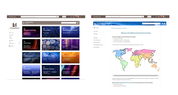 Lafarge knowledge management platform