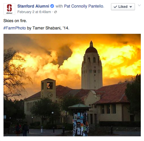 Stanford Alumni's FB page