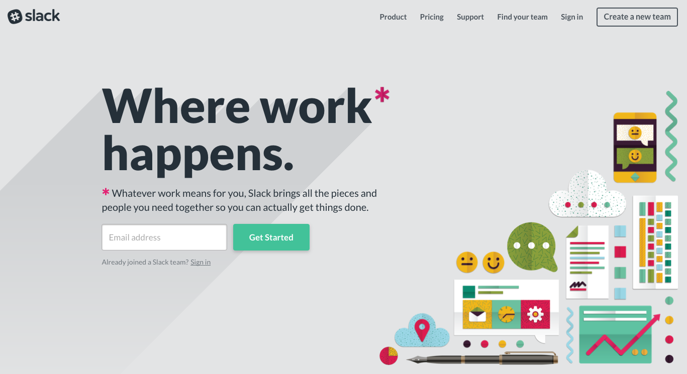 Slack Home Page