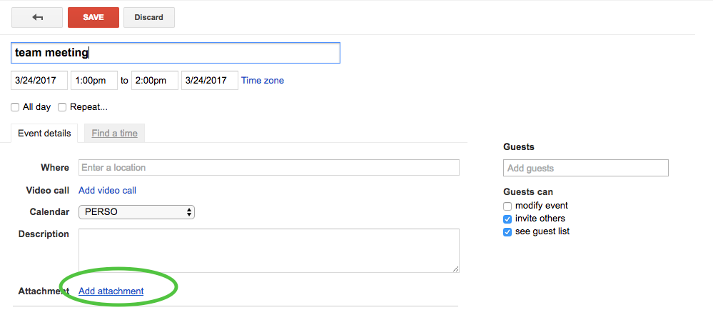 How to add an image to my Google calendar event so that it shows up on