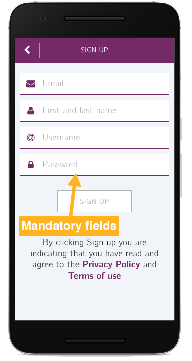 The 4 mandatory fields